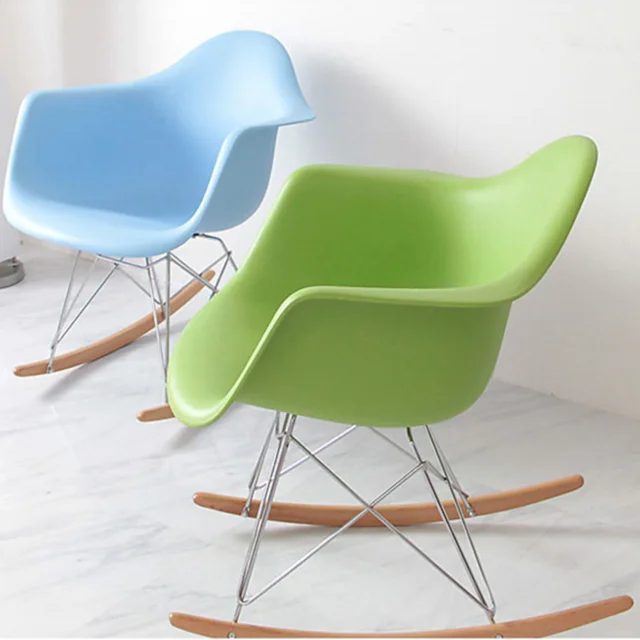 Домашняя мебель новый дизайн деревянные ножки кресло-качалка для гостиной пластиковое