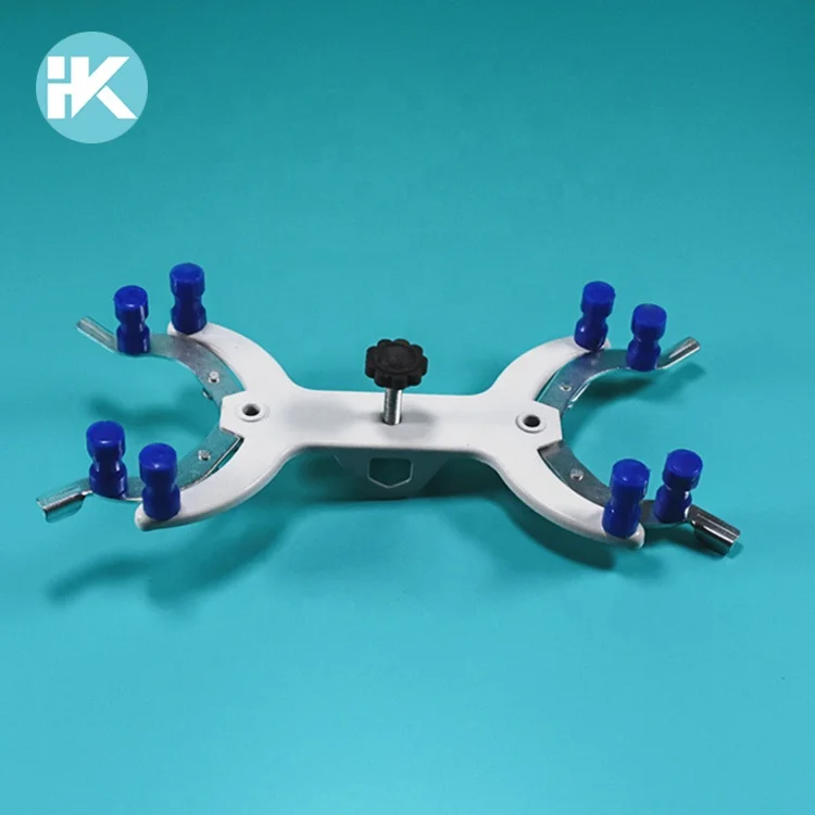 Пластиковый двойной зажим для бурета держатель бюретки для лаборатории