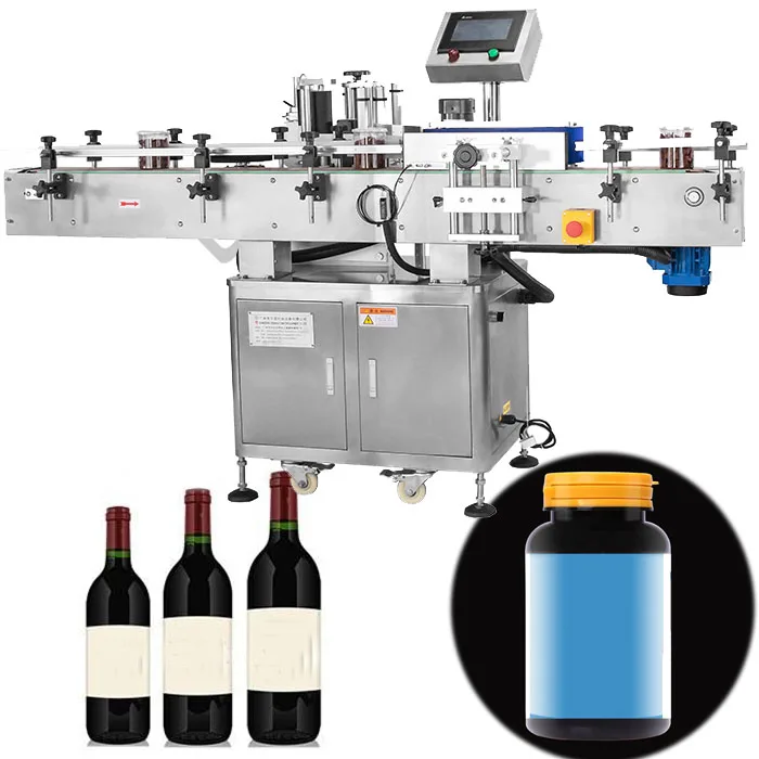 Factory price automatic adhesive sticker labeling machine/jars jars bottle label machine