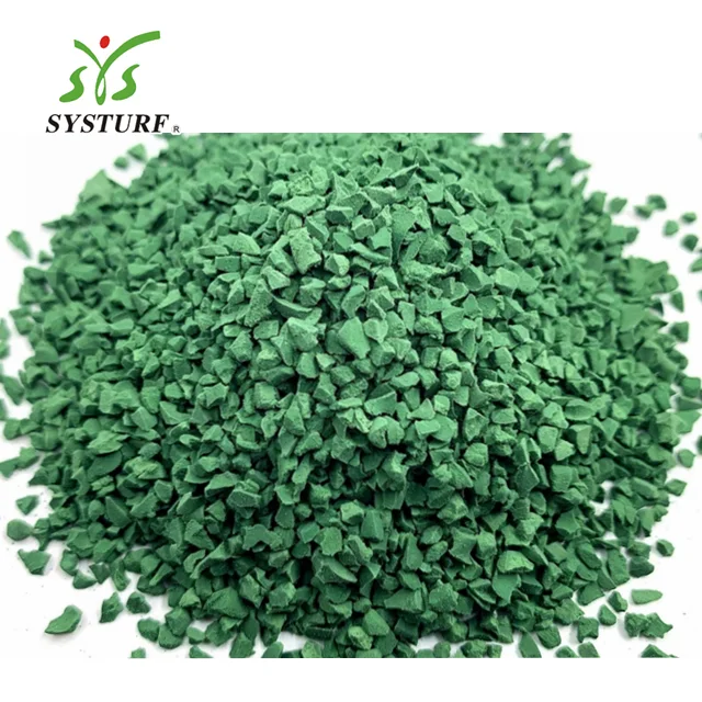 
 Зеленые резиновые гранулы EPDM для заполнения искусственной травы   (62115415455)