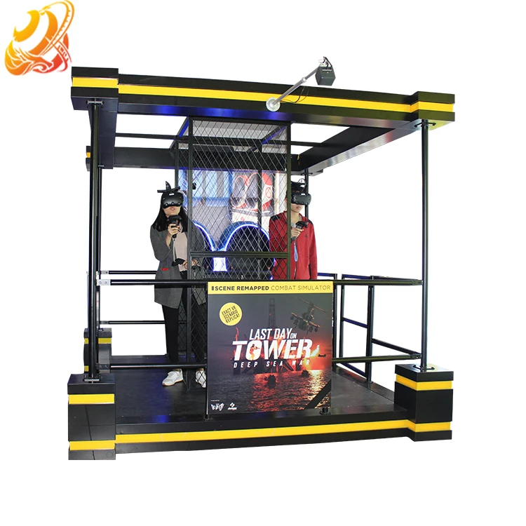 9D VR Shooting Game Two Players VR Escape Room Last Day On Tower Simulator