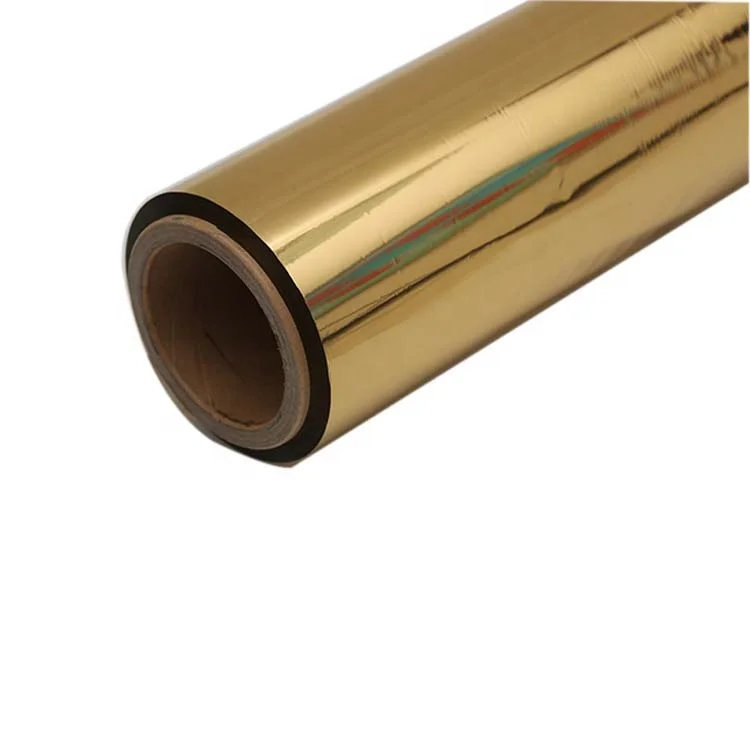 Latest product wholesale color laminating film,reflective aluminum film,gold metalized pet film