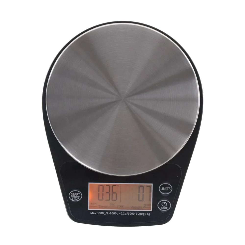 
Ecocoffee V60 barista Timing Scale 0.1-3000g Kitchen Scale with Timer American Coffee Maker Accessories 