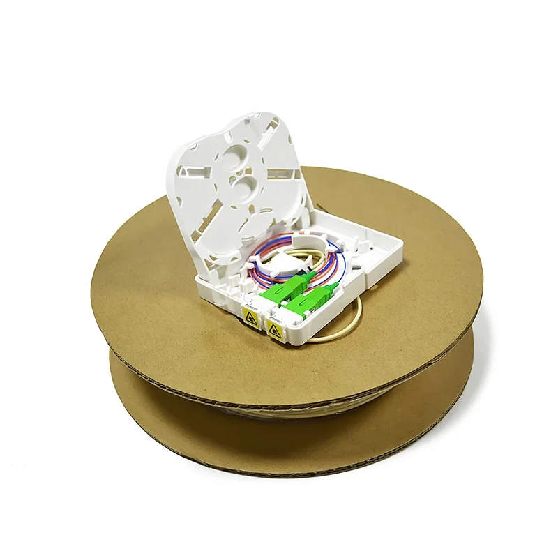 FTTH Клеммная коробка 1, 2 порта волоконно-оптическая Лицевая панель FTTH мини-терминальная коробка