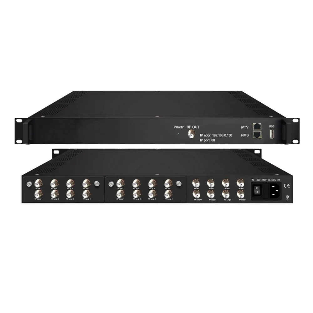 FUTV4448TS  4ch  DVB-T(DVB-C)  Digital TV Broadcast Video Encoder Modulator 1080P Hotel TV Solution CATV QAM DVBT