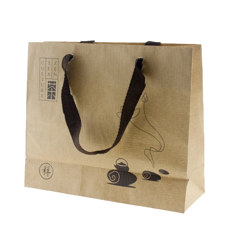 Производитель Китай оптовая продажа роскошных пользовательских чай коричневый мешок