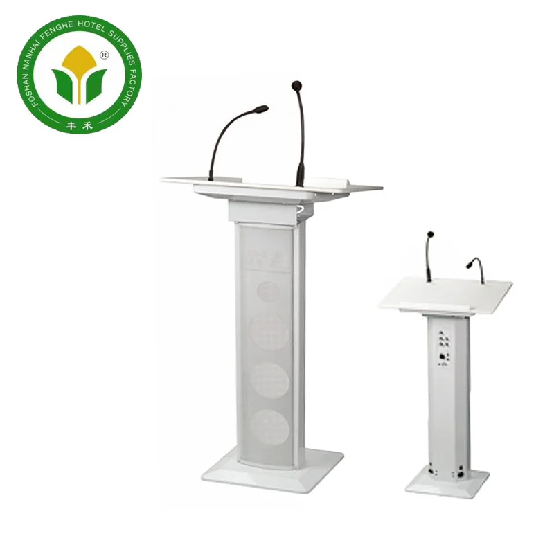 Manufacturer black and white stainless steel lectern rostrum podium
