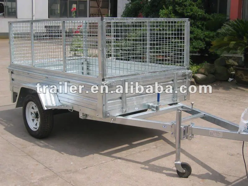 Cage Trailer with Cover Bridge Support