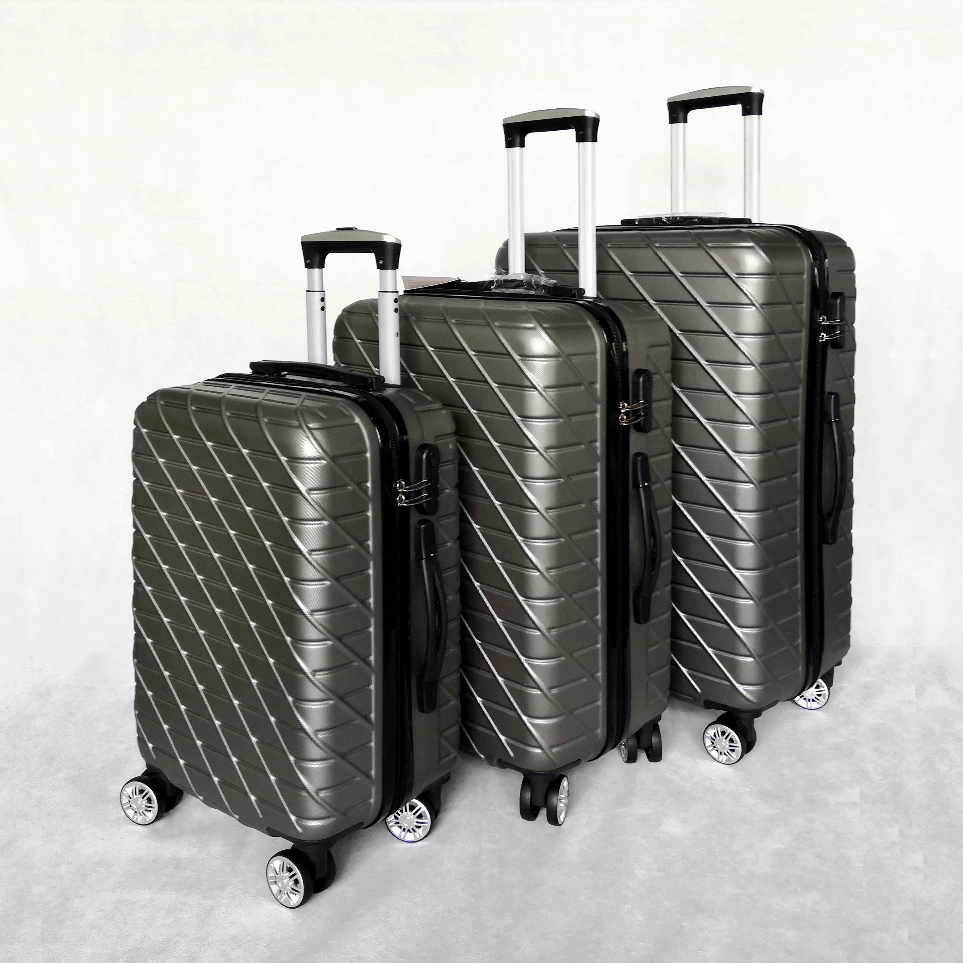 
China Factory 4 wheel spinne travel luggage abs cooler suitcase 