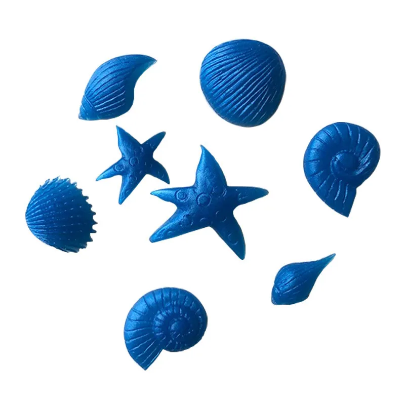 XGY-43 silicone chocolate mold with sea animal shape. silicone sugar lace mold, 3D Fondant Mermaid Tail Silicone Mold