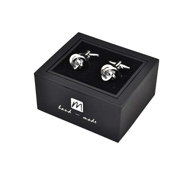 China Manufacturer Customize Wholesale Silver Blank Metal Navy Bule Crystal Cuff link/Custom Mens Cufflink