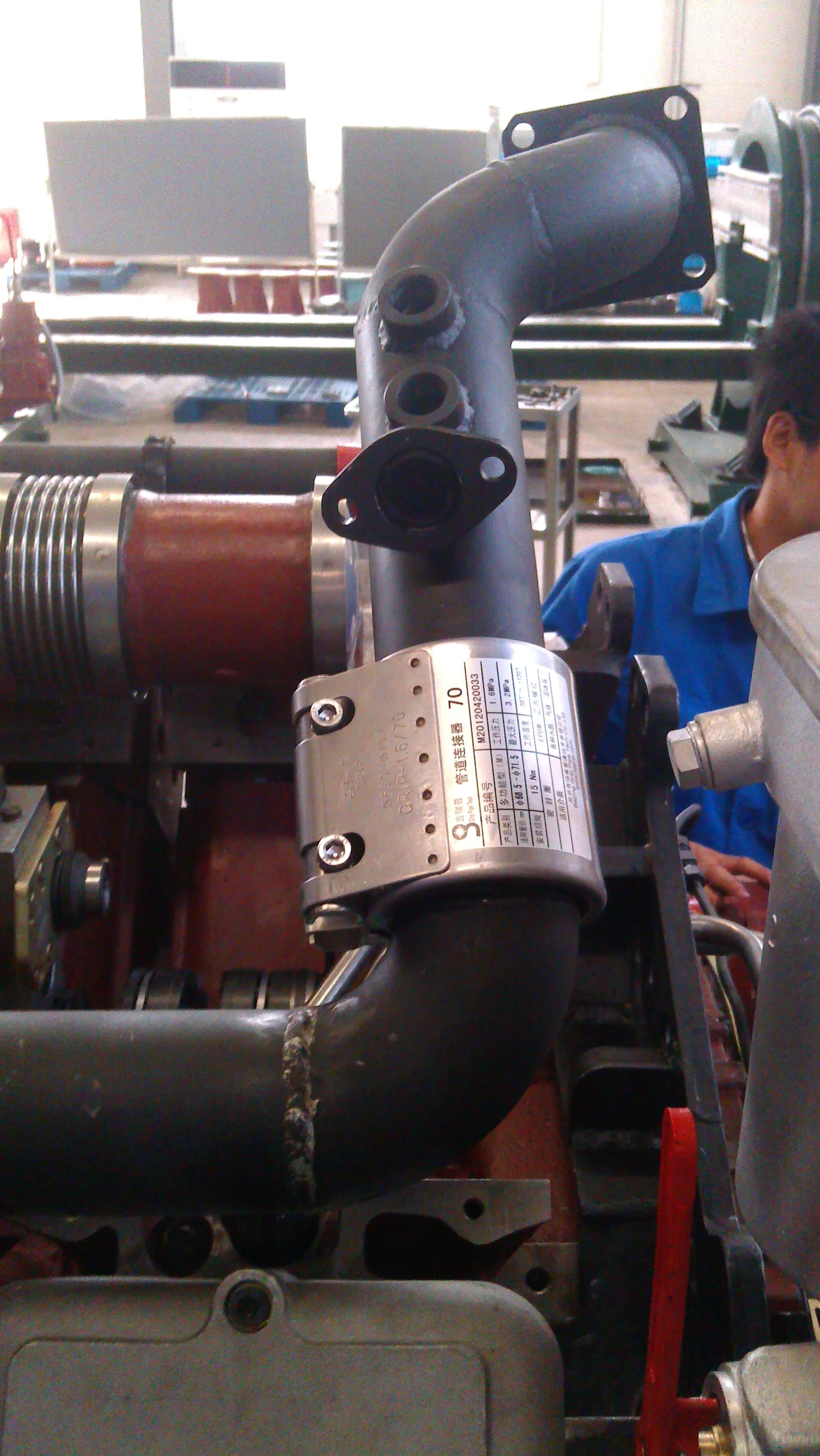 
double swivel coupler pipe tube clamp Axially Restraind with Double Anchor Rings Coupling--Connection (GRIP-G) 