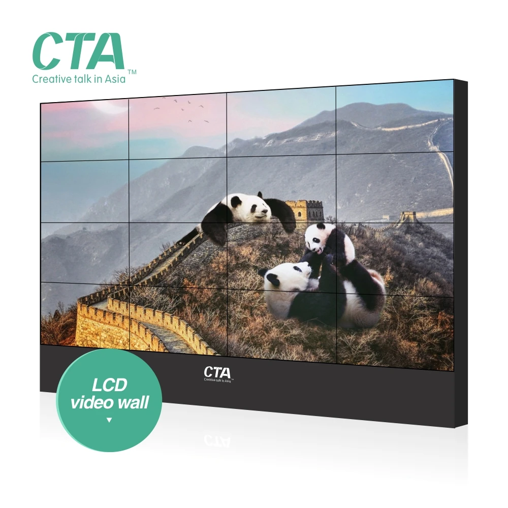 Sexy lcd video wall full HD for indoor advertising