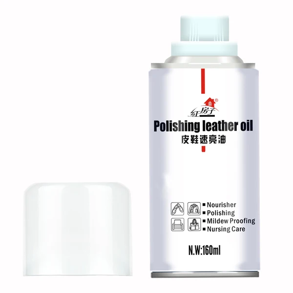 Factory wholesale instant shine white shoe polish spray leather oil