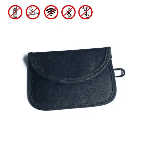 RFID Blocking Case Car Key Security Protection Rfid PU  Leather Key Bag/Pouch
