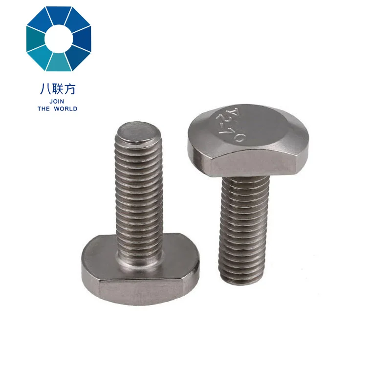 Stainless Steel Fasteners Customized Square Head T Bolt