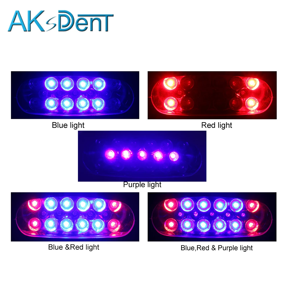 
AKsDenT D7HH Dental 3 Color power LED teeth whitening apparatus lamp teeth whitening led light Teeth whitening Machine 