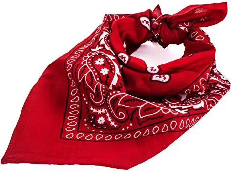Assorted color 22inch 100%cotton Neon Cowboy Bandana