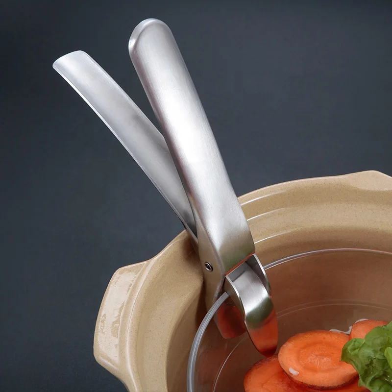 
18/8 stainless steel Gripper Clips Retriever Tongs Plate Gripper Anti-Hot Clip 