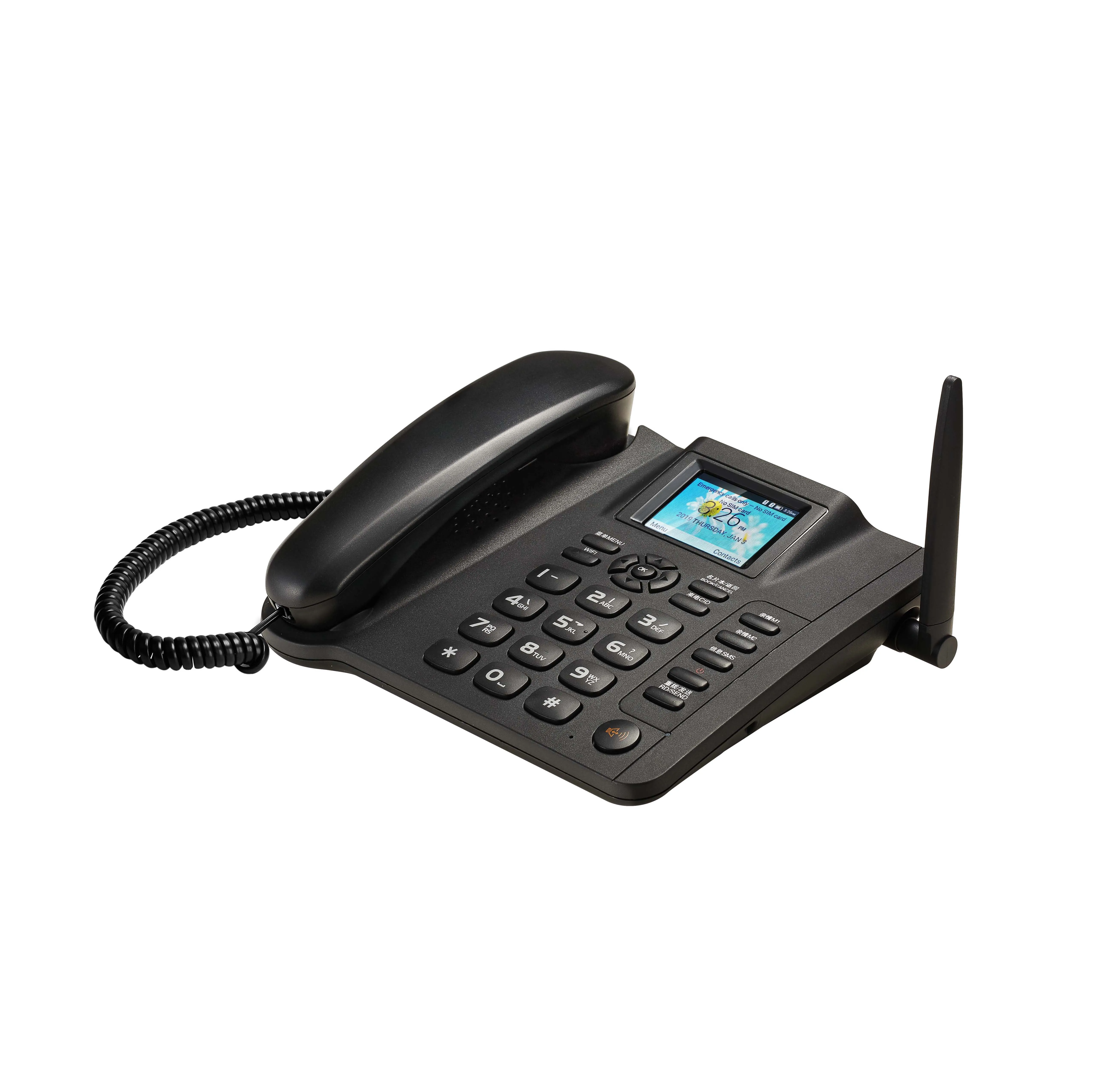 
ESN-10B 4G VOLTE LTE UMTS WCDMA GSM SIM card fixed wireless desktop phone with WiFi hotspot cordless phone fwp 