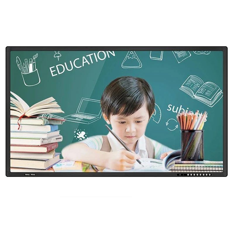 
55 65 75 86 98inch multi touch screen all in one pc display interactive flat panel for education and office 