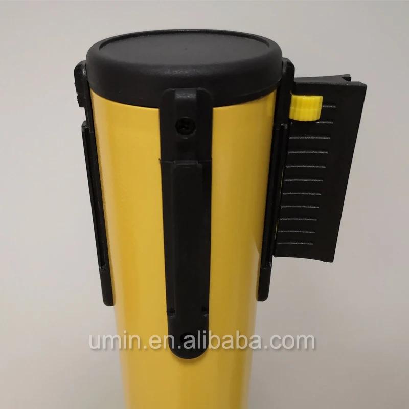 Контроль толпы желтая оповещательная стойка для очереди