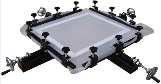 manual 4 color 1 station screen printing machine