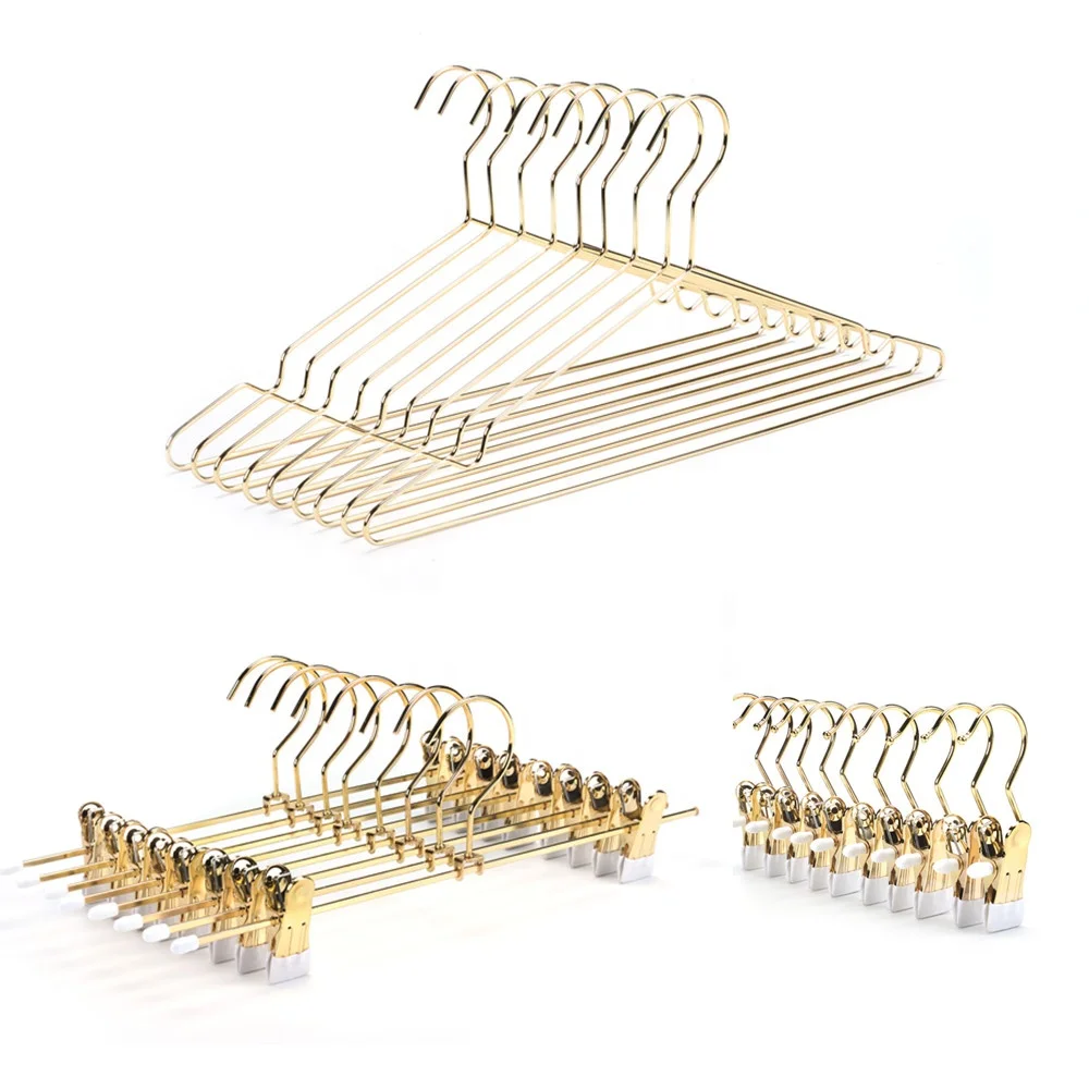 High quality wire in bulk gold metal hangers