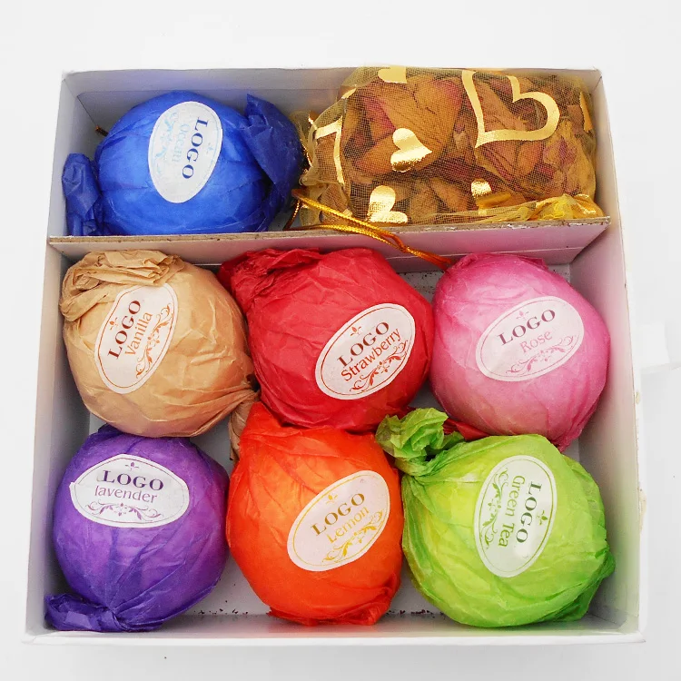 custom natural organic rose handmade New Arrival hemp OEM Natural Ingredients  oil  Spa HERBAL  bath bomb for Amazon