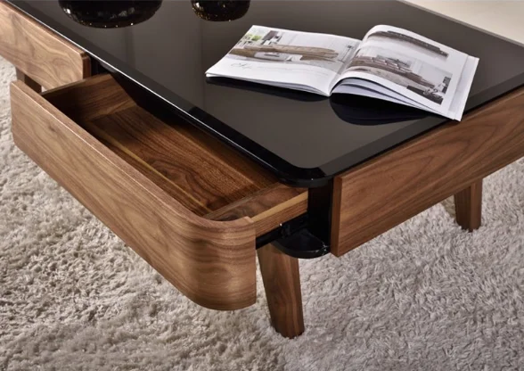 Low Price Guaranteed Quality Cheapest Modern Coffee Table Black Glass Top