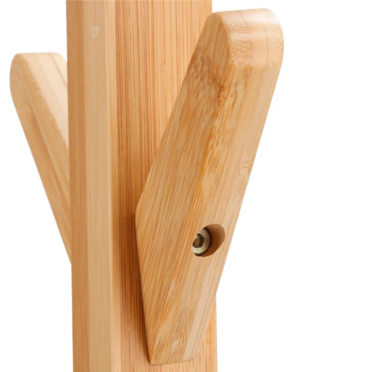 Деревянная вешалка для пальто из бамбука, Многофункциональная вешалка для одежды из бамбука