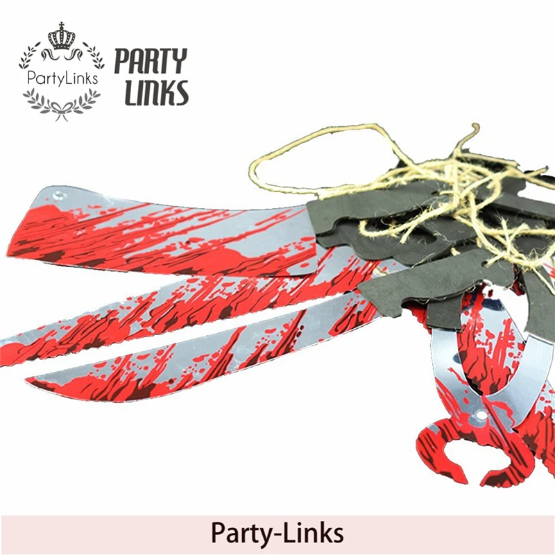 Halloween Party Bloody Scary Garland Decoration Set Splattered Halloween Scary