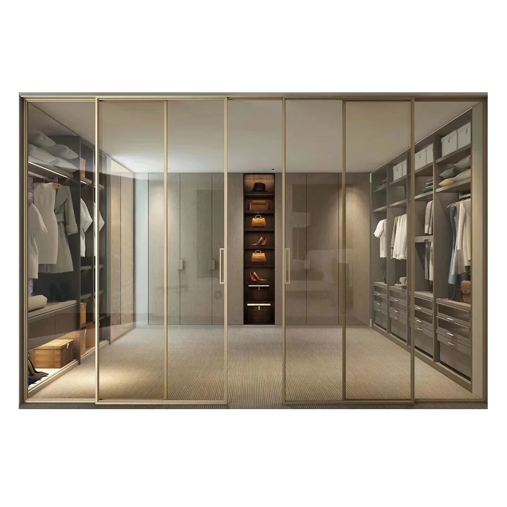 New Style Aluminum Sliding Door With Tempered Glass In Foshan