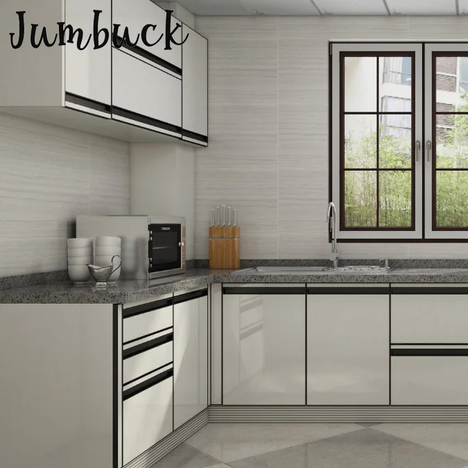 
Factory supplier Quick delivery Professional miami modern designs kitchen cabinet set 