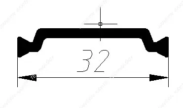Теплоизоляционный профиль для дверей и окон из алюминиевого сплава