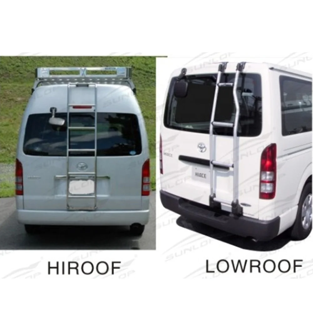 for hiace spare parts commuter rear ladder #000146/000146-1 for hiroof and lowroof for KDH200 2TR