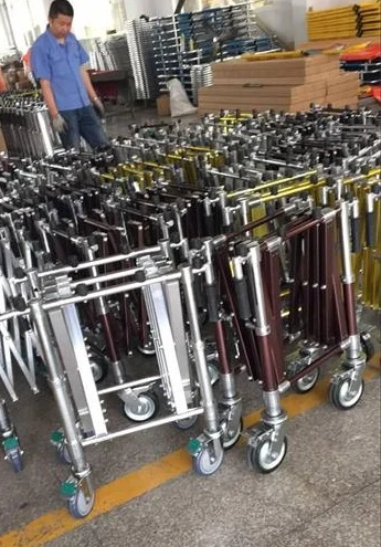 Electric hand truck durable church coffin folding trolley cart dressing