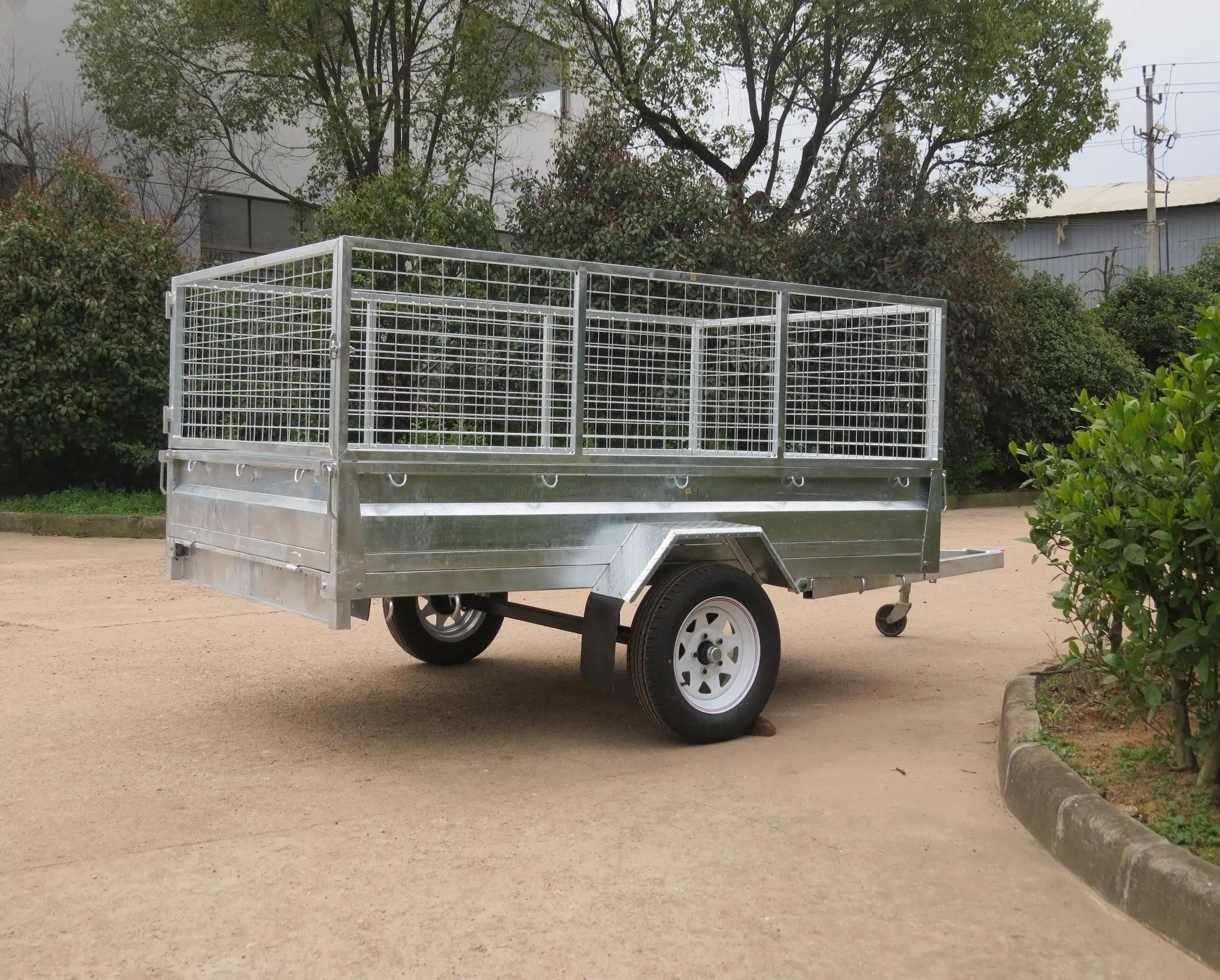 heavy duty latch tilting box trailer