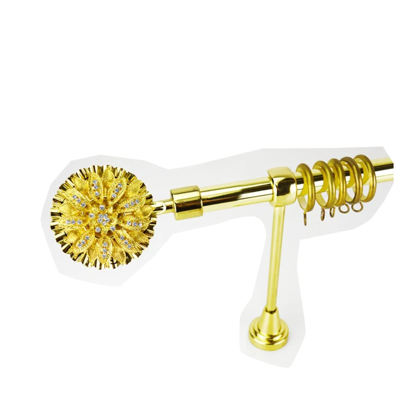 latest bronze  fashion design elegant royal & cheap curtain rod