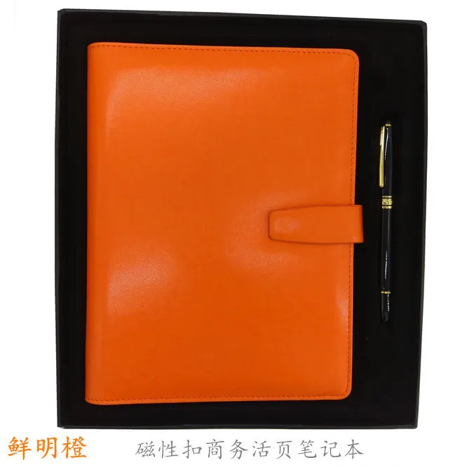 PU Leather Business Notebook A5 Hardcover Gift Box Notebook Set
