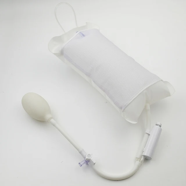 500ml disposable medical tpu pressure infusor bag with piston gauge