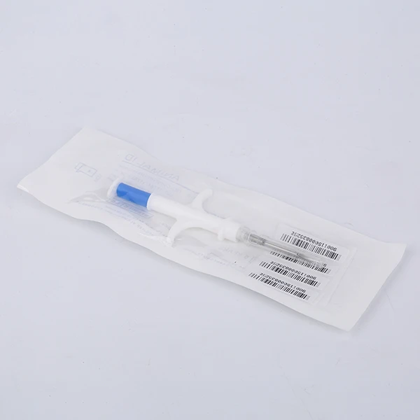 134,2 кГц RFID микрочип Impalnt, FDX-B RFID чипы транспондера, животных ID микрочип шприц 1,4*8 мм