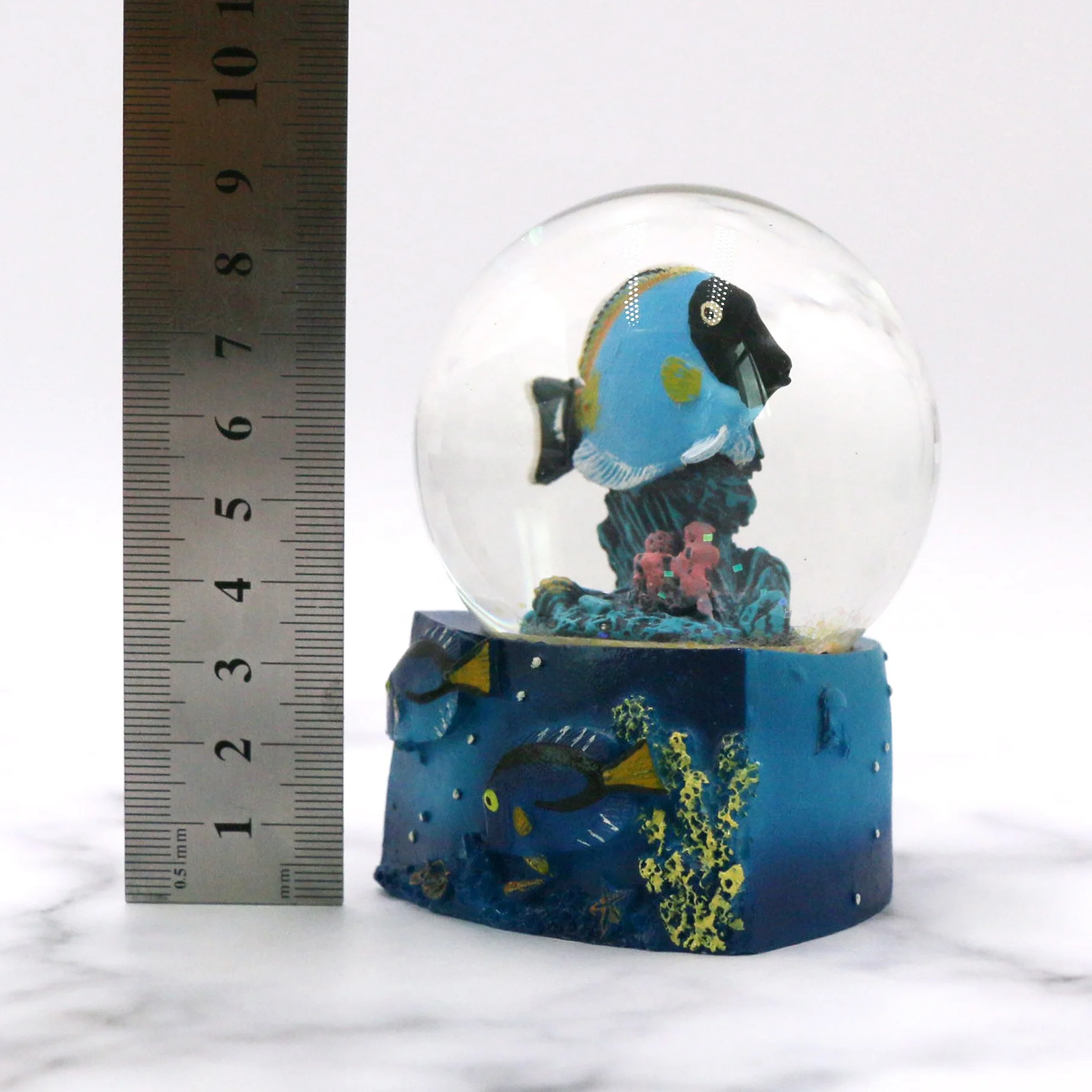 Custom 3D grouper sour plastic snow globe whole as travel gift Snow Globe Christmas