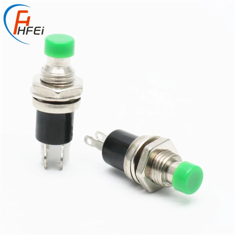 7mm 2 step push pbs-110 button switch small momentary plastic metal mini 2 pin push button switch