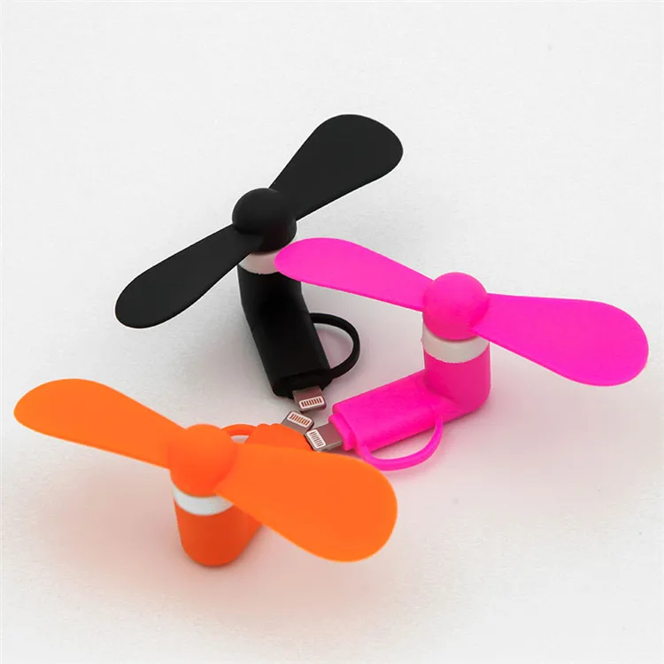 
Hot selling 2 IN 1 travel portable cell phone mini fan cooling cooler for USB 