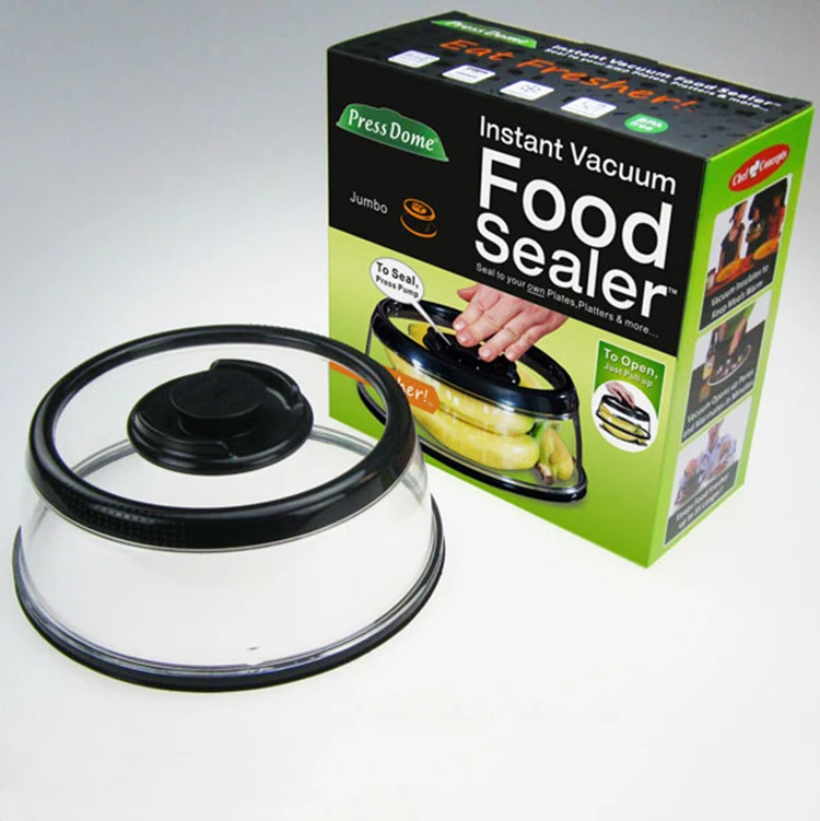 
PressDome set of 3 pieces vacuum food cover TV shopping products/ kitchen items 