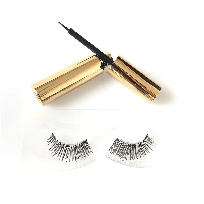 
Handmade natural long full strips magnetic lashes new design magnetic eyeliner eyelash 