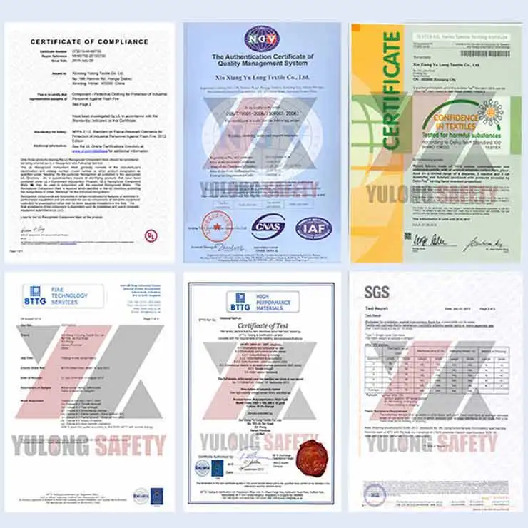 Flame Retardant Cotton Twill Workwear Fabric For Fire Industry Uniforms