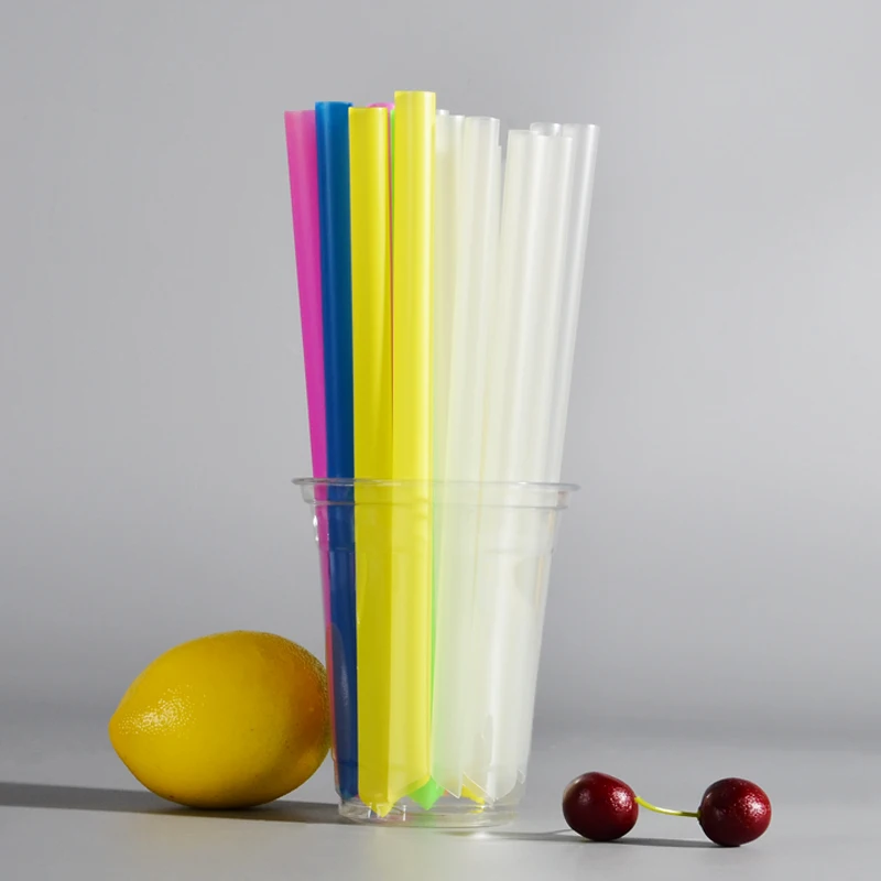 1.1*21cm disposable milk tea juice drink straw thickened PP plastic straw