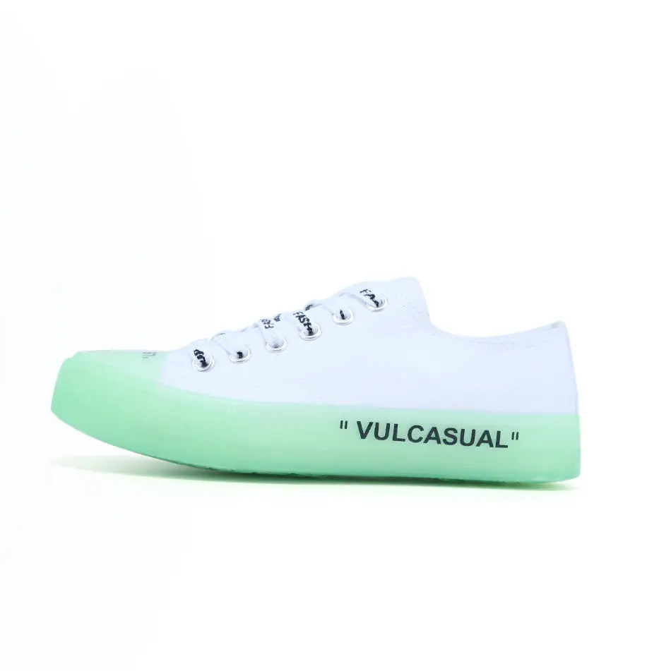 Transparent sole canvas shoes go well with ins casual shoes for students vulcanized shoes